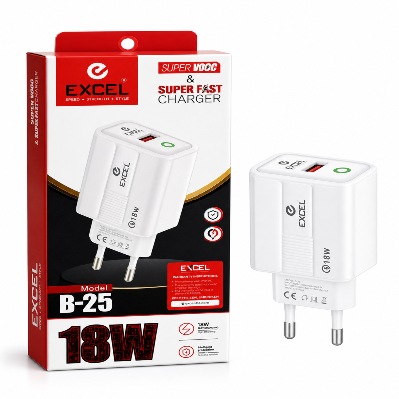 Excel B-25 18W Super Fast Charger