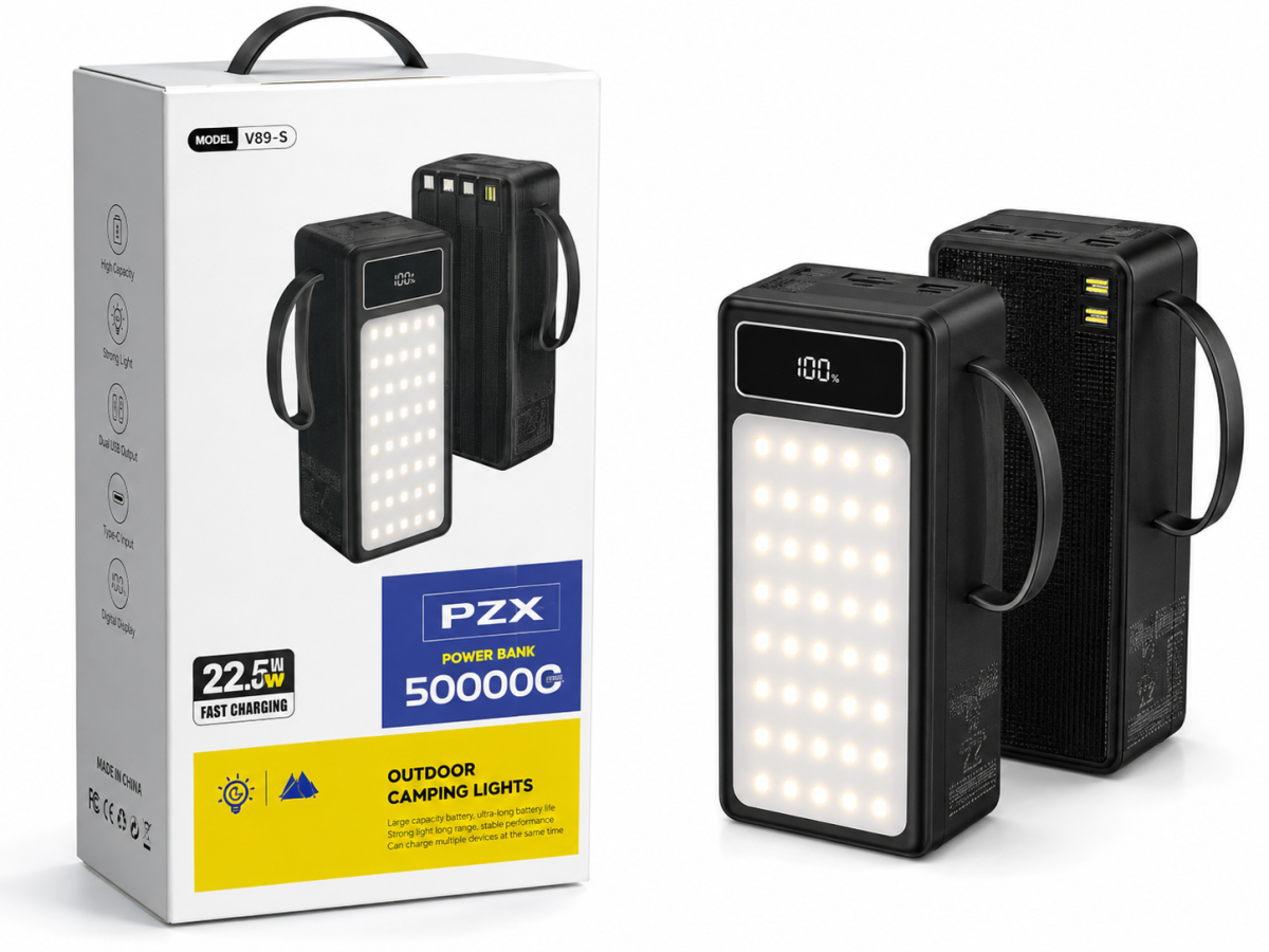 PZX V89-S 50000mAh 22.5W Fast Charging Outdoor Power Bank