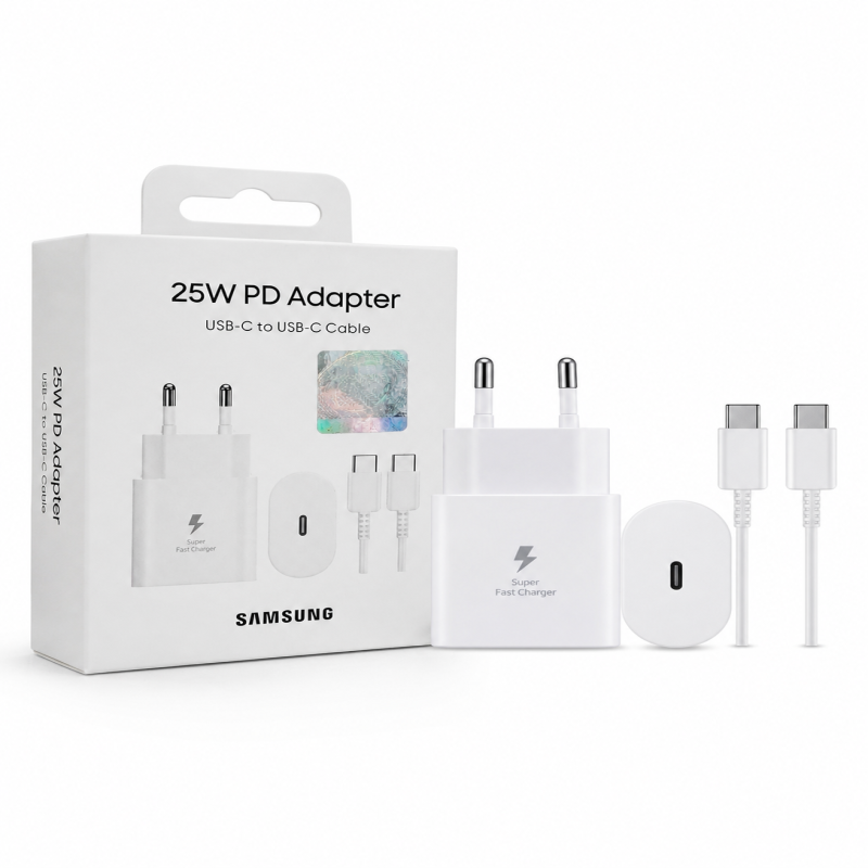 Samsung 25W PD Type-C Fast Charger with USB-C Cable