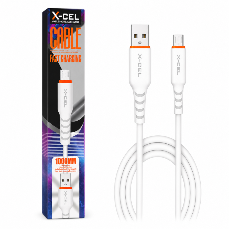 X-CEL 1000mm USB to Type-B Fast Charging Cable